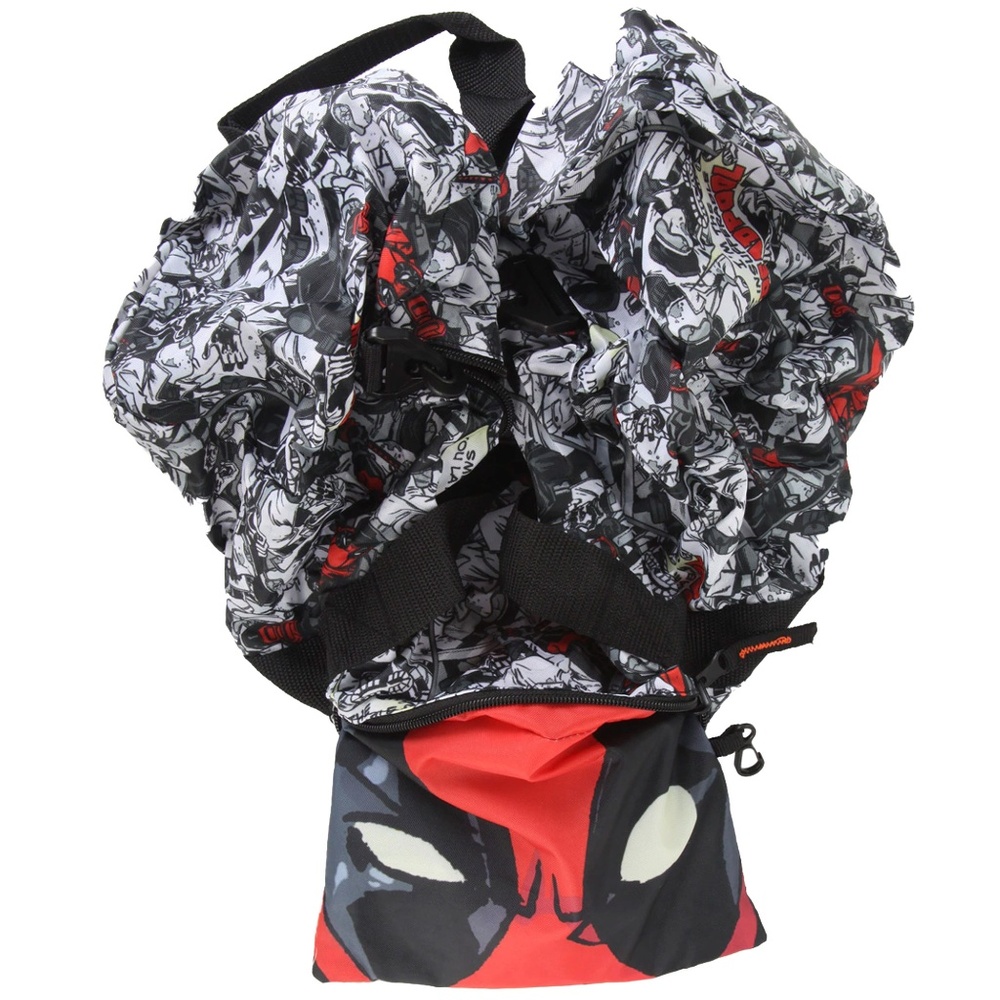 Deadpool Comic Packable Compact Duffle Gym Bag NEW